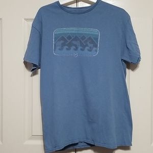 Magellan outdoors t-shirt blue graphics shirt